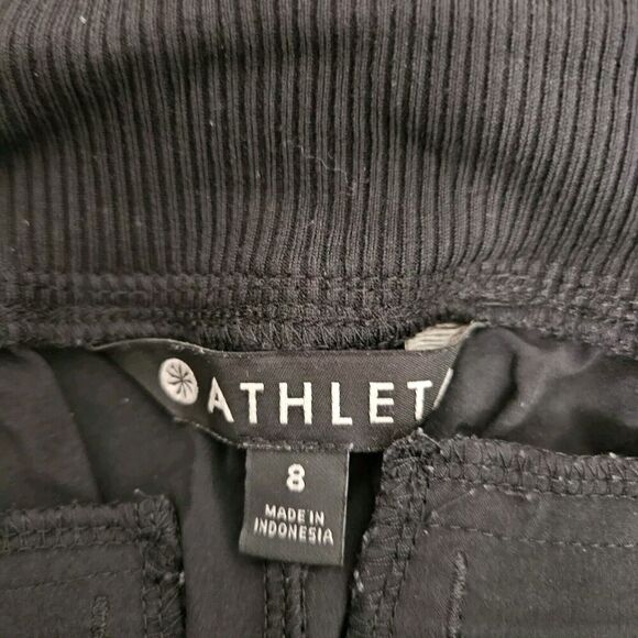 Athleta Pants Womens Size 8 Black Jogger Sweats Athletic Gym Athleisure Pockets - Picture 8 of 10